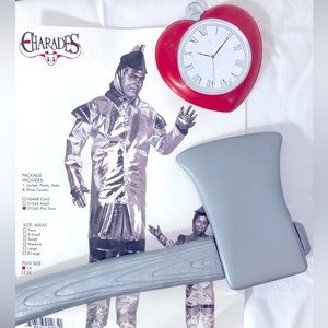 Tin Man🪓❤️w Axe/Heart Bonus Man Plus Sz 1X Costume. EXC Cond. Worn 1x Orig Pkg.